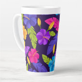 Tropische Blätter und Blume Muster-23857 Milchtasse (Linke Ecke)