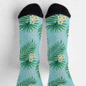 Tropische Blätter und Blumen Socken (Oben)