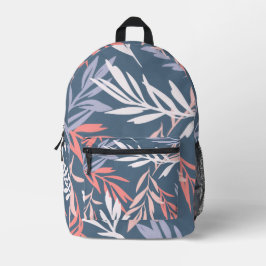 Tropische Blätter und Farne Botanisches Muster Bedruckter Rucksack