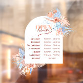 Tropische Blätter und offene Bogenfenster Fensteraufkleber (Blatt 2)