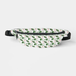 Tropische Blätter und Parrot Fanny Pack Bauchtasche