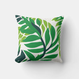 Tropische Blätter und Pflanze Kissen