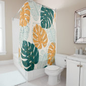 Tropische Blätter: Vintages Jungle-Siegel Duschvorhang (Beispiel)
