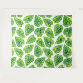 Tropische Blätter Wandteppich (Vorderseite (Horizontal))