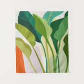 Tropische Blätter Wandteppich (Vorderseite)