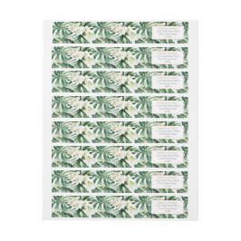 Tropische Blätter Weiße Orchideen-Dschungelwelt Rü