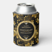 Tropische Blätter zum 50. Jahrestag der Hochzeit Dosenkühler (Kanne Rückseite)