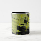 Tropische Blätter Zweifarbige Tasse (Mittel)