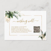 Tropische Blattgold mit QR-Code Begleitkarte (Vorderseite)