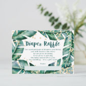 Tropische Blattgold-Windel-Tomatendusche Begleitkarte (Stehend Vorderseite)