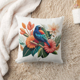 Tropische Bliss: Eine lebendige Fusion der Flora Kissen