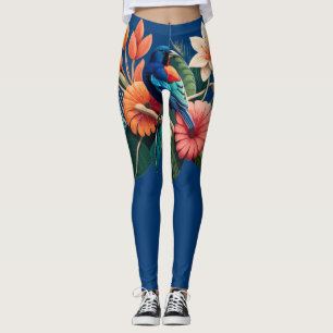 Tropische Bliss: Eine lebendige Fusion der Flora Leggings