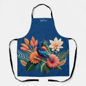 Tropische Bliss: Eine lebendige Fusion der Flora Schürze (Vorderseite)