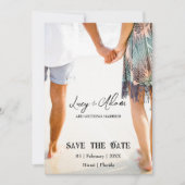 Tropische Bliss-Hochzeit speichern Sie das Datum Save The Date (Vorderseite)