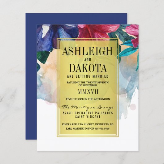 Tropische Blume (Vorne/Hinten)