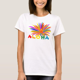 Tropische Blume Aloha Tri-Blend Shirt