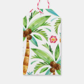 Tropische Blume am Strand Geschenkanhänger (Rückseite)