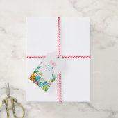 Tropische Blume am Strand Geschenkanhänger (Mit Garn)