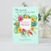 Tropische Blume Ankündigung (Stehend Vorderseite)