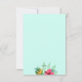 Tropische Blume Ankündigung (Rückseite)