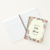 Tropische Blume Babydusche Geschenkliste Notizblock (Innenseite)