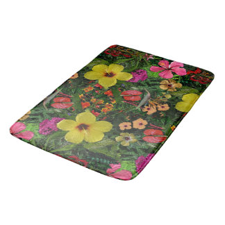 Tropische Blume Badematte