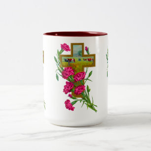 Tropische Blume Becher/Tasse 7 Zweifarbige Tasse