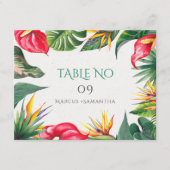 Tropische Blume Begleitkarte (Vorderseite)