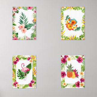 Tropische Blume Bilderwand Sets