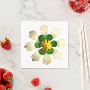 Tropische Blume Blumenfrühling Sommer Hochzeit MOD Serviette
