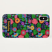 Tropische Blume Blumenmuster Sommermuster Case-Mate iPhone Hülle (Rückseite (Horizontal))