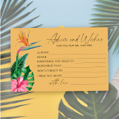 Tropische Blume - Brautparty-Beratung und Wünsche Briefpapier