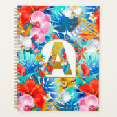 Tropische Blume Brautparty Geschenke Bridesmaid Ma Planer (Vorderseite)