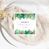Tropische Blume Brautparty Napkins Serviette