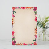 Tropische Blume Briefpapier (Stehend Vorderseite)