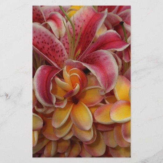 Tropische Blume Briefpapier (Vorderseite)