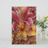 Tropische Blume Briefpapier (Stehend Vorderseite)