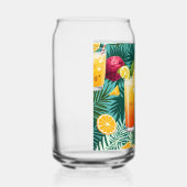 Tropische Blume, bunte Früchte Trinkbehälter Set Dosenglas (Rechts)