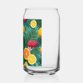 Tropische Blume, bunte Früchte Trinkbehälter Set Dosenglas (Links)