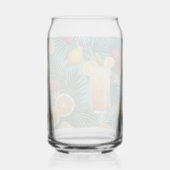 Tropische Blume, bunte Früchte Trinkbehälter Set Dosenglas (Rückseite)