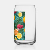 Tropische Blume, bunte Früchte Trinkbehälter Set Dosenglas (Links)