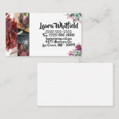 Tropische Blume der Visitenkarte auf Weiß (Vorne/Hinten)