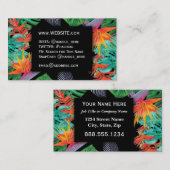 Tropische Blume Der Vogel des Paradieses Beruflich Visitenkarte (Vorne/Hinten)