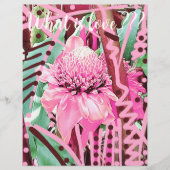 Tropische Blume des Lebens Hochzeit Liebe Flyer (Vorne)