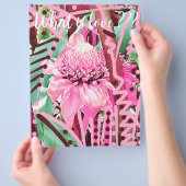 Tropische Blume des Lebens Hochzeit Liebe Flyer (Hand)