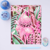 Tropische Blume des Lebens Hochzeit Liebe Flyer (Einzeln)