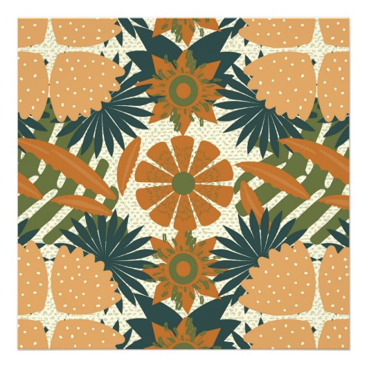 Tropische Blume des Regenwaldes Fotodruck (Vorne)