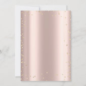 Tropische Blume Diamonds Rose Gold 85. Geburtstag Einladung (Rückseite)