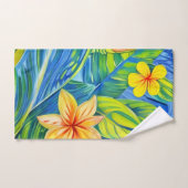 Tropische Blume Drei Badhandtuch Set (Handtuch)