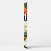 Tropische Blume, dunkler Hintergrund, nahtlos blüh Case-Mate iPhone Hülle (Rückseite / Rechts)